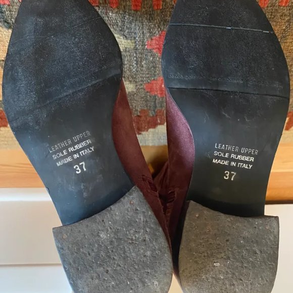 Purple Suede Boots - Picture 5 of 9